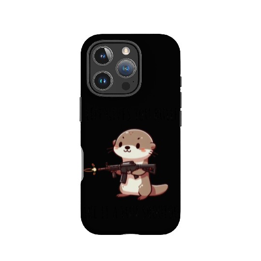 Machine Gun otter IPhone Cases