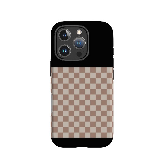 Brown Classic Checkered Big Checkerboard IPhone Cases