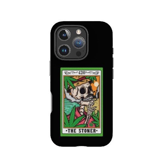 The Stoner Tarot Card Skeleton Cannabis Weed Lover IPhone Cases
