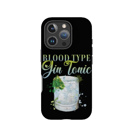 Blood Type gin and Tonic Bartender IPhone Cases