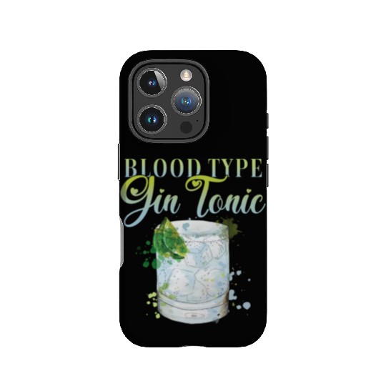 Blood Type gin and Tonic Bartender IPhone Cases