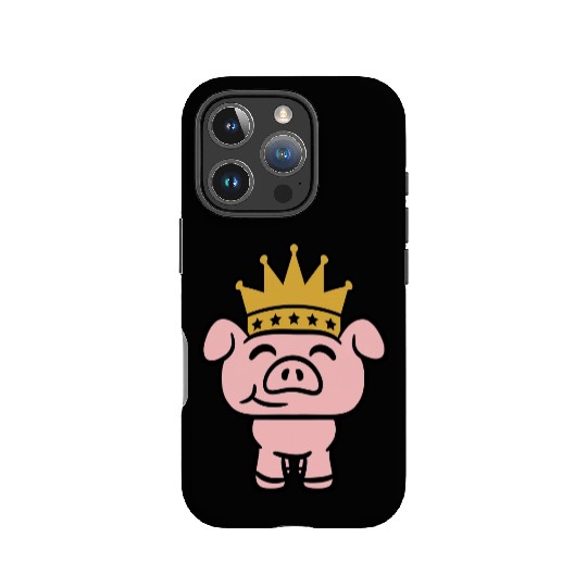 Pig King Queen Crown Prince Princess Piggy Piglet IPhone Cases