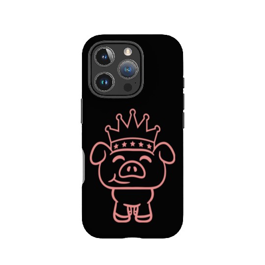 Pig King Queen Crown Prince Princess Piggy Piglet IPhone Cases