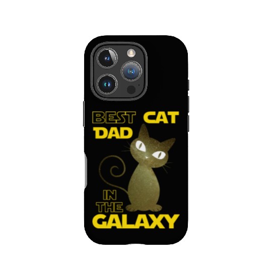 Galaxy Cat Best Cat Dad IPhone Cases