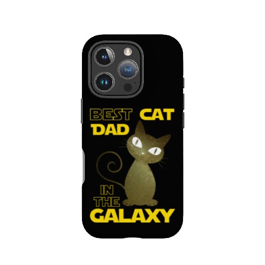 Galaxy Cat Best Cat Dad IPhone Cases
