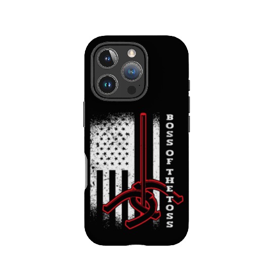 Boss Of The Toss USA Horseshoe Pitching IPhone Cases