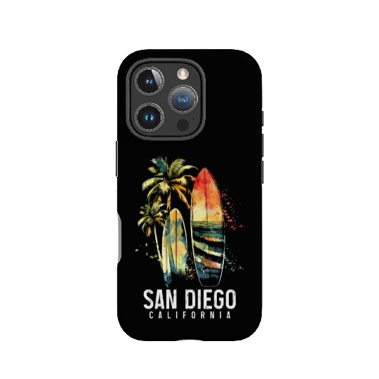 San Diego California Surf Surfer Gift IPhone Cases