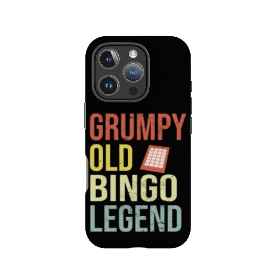 Grumpy old Bingo Legend Bingo Player IPhone Cases