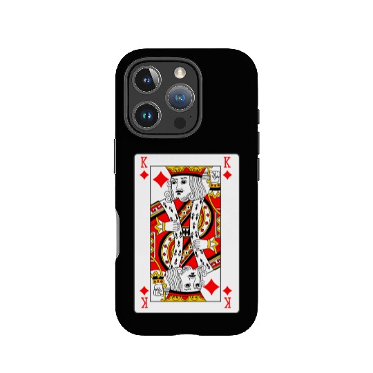 King of Diamonds Playing Card IPhone Cases