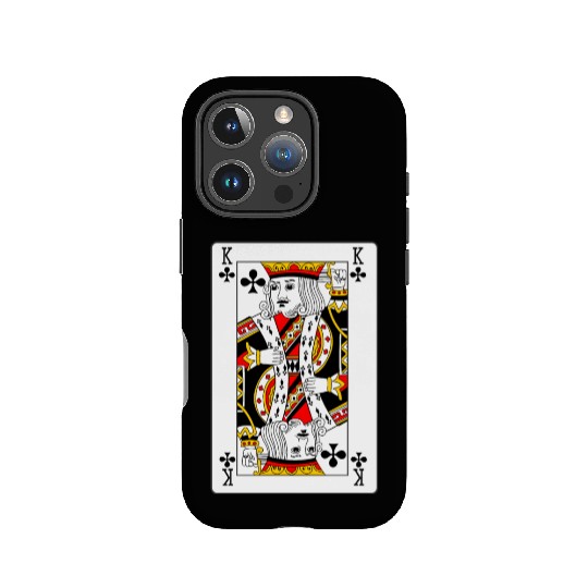 King of Clubs Playing Card IPhone Cases