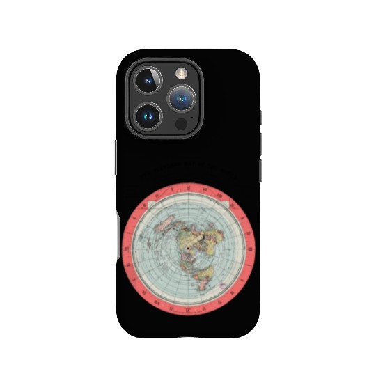 Flat Earth Theory World Map - Funny Conspiracy The IPhone Cases