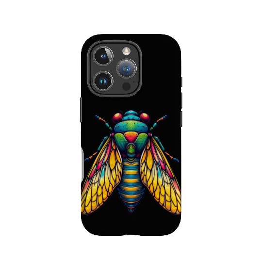 Colorful Cicada Insect Great Eastern Brood Cicada IPhone Cases