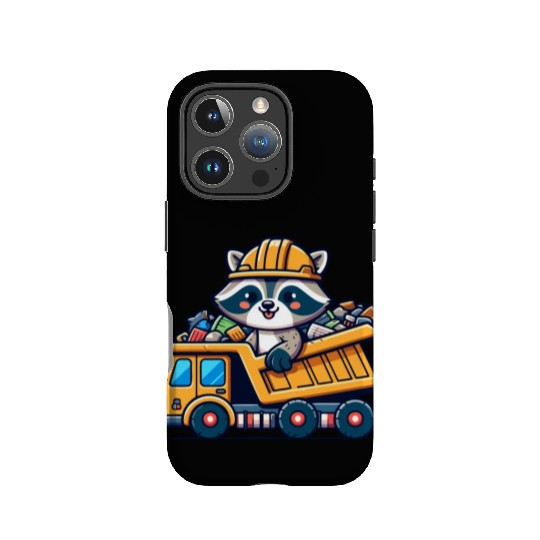 Recycle Raccoon: Cleanup Crew Captain IPhone Cases