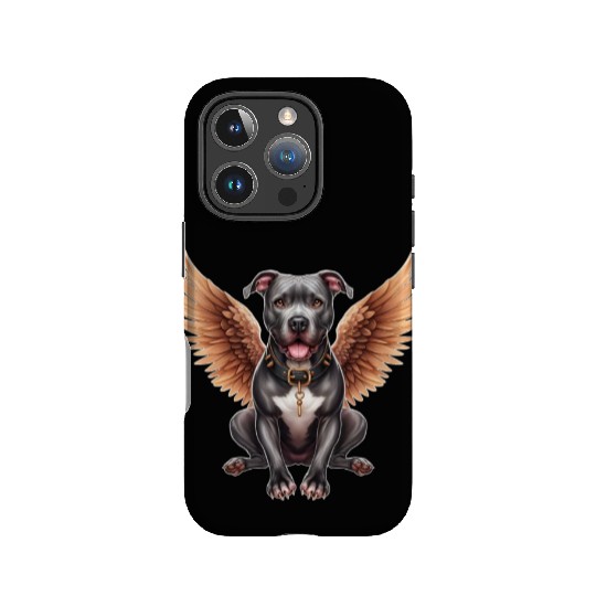Pitbull Angel with Wings Dog in Heaven IPhone Cases