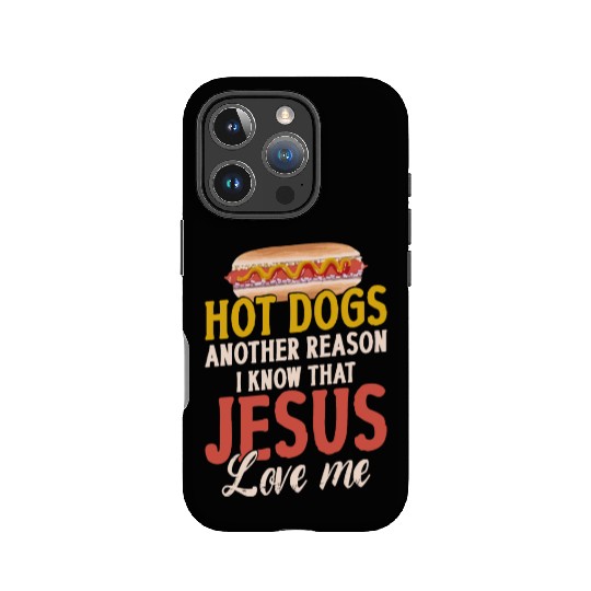 Hot Dog Adult Jesus Faith IPhone Cases