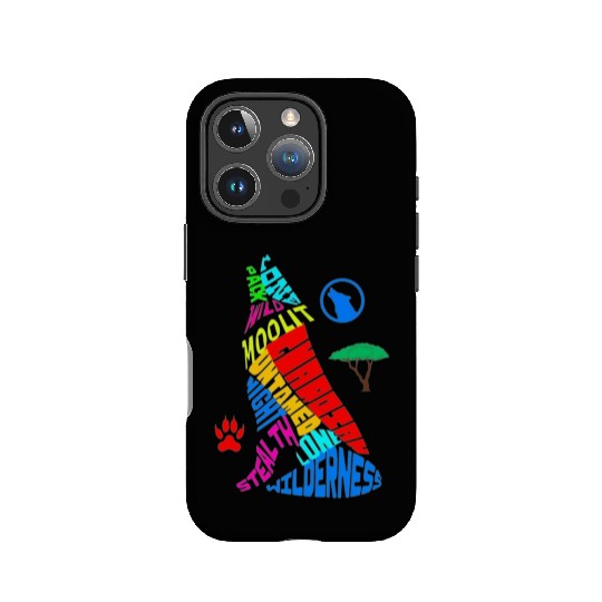 Majestic Wolf Howling in its Vibrant Habitat IPhone Cases