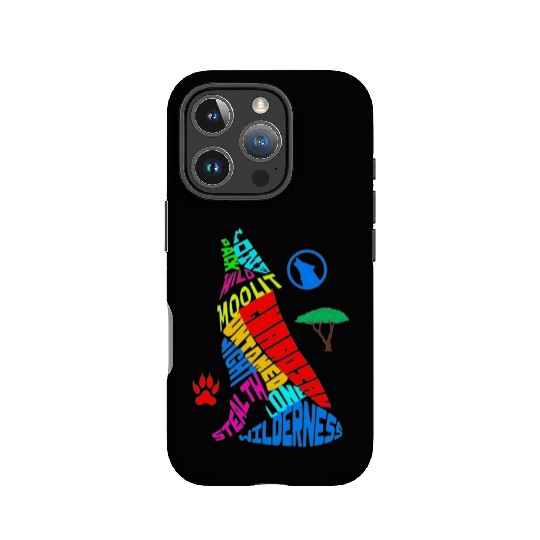 Majestic Wolf Howling in its Vibrant Habitat IPhone Cases