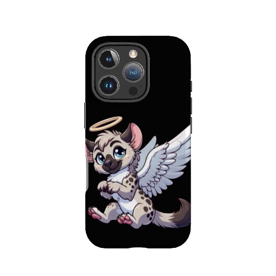 Hyena angel wings halo IPhone Cases