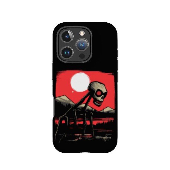 Japan Red Sun Horror: Skull Creature IPhone Cases