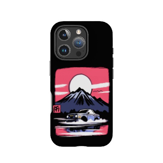 Japan Red Sun Mountain Racer IPhone Cases
