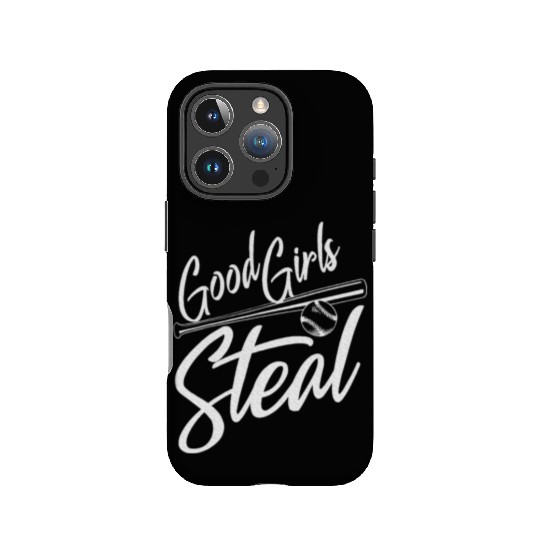 Softball Art Good Girls Steal Baseball Pitcher IPhone Cases