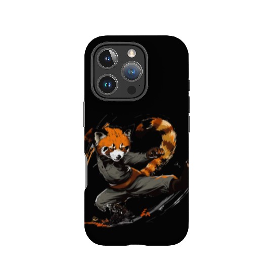 High Kick Red Panda IPhone Cases