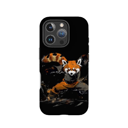 High Kick Red Panda IPhone Cases