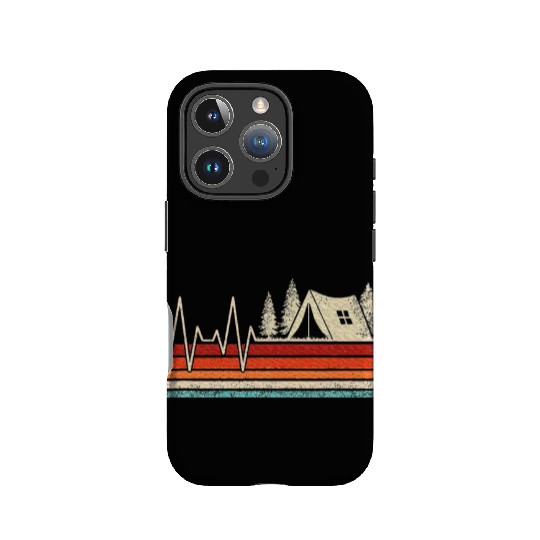 Camping Heartbeat Outdoor Nature Camper Hiking IPhone Cases