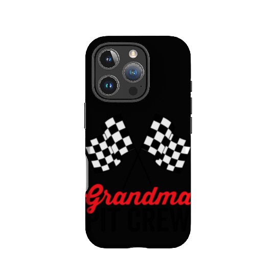 Grandma Pit Crew for Racing Party Costume Team IPhone Cases
