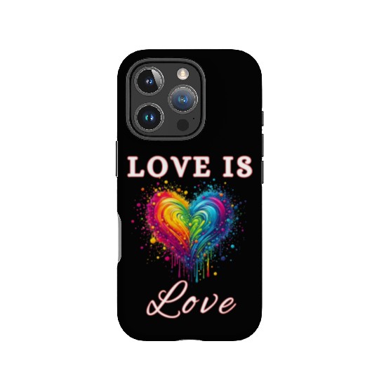 Love Is Love LGBTQ Pride, Gay Pride Rainbow Heart IPhone Cases