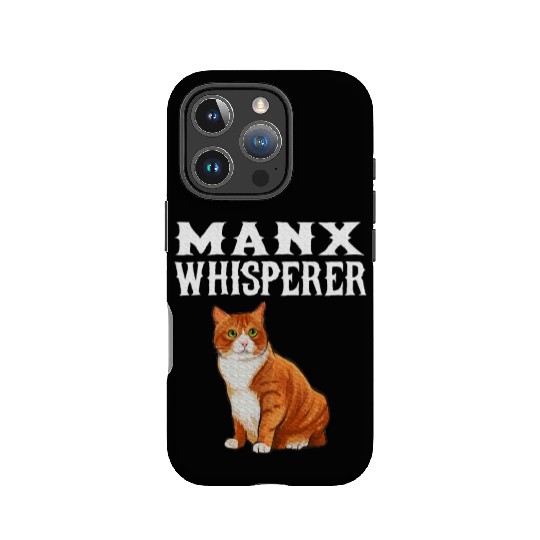 Manx Wisperer Cat Lover IPhone Cases