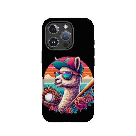 Llama Baseball Llama Playing Baseball Llama lover IPhone Cases