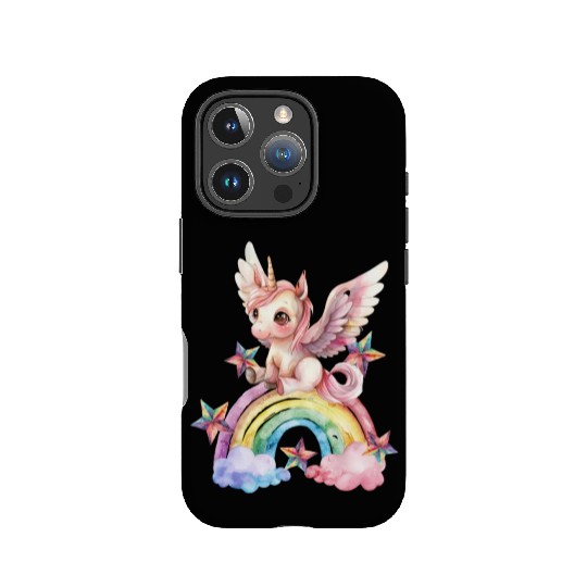 Rainbow & Unicorn Art Gifts for Girls & Teenagers IPhone Cases
