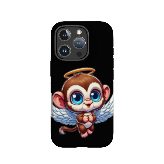 Monkey chimpanzee angel cartoon IPhone Cases