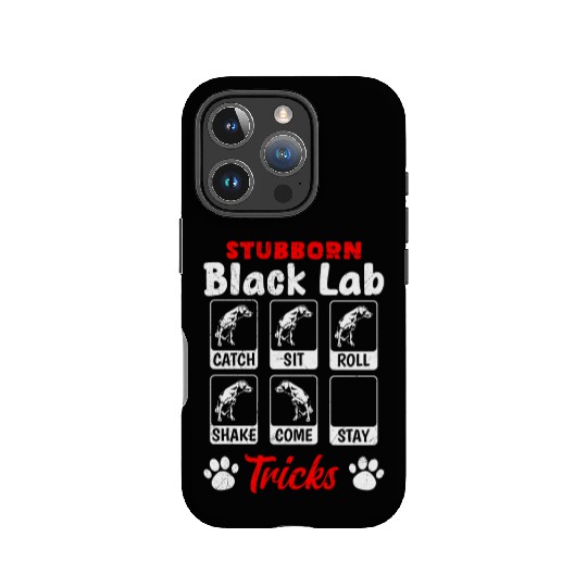 Labrador STUBBORN BLACK LAB TRICKS Labrador IPhone Cases