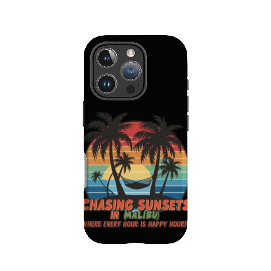 Chasing Sunsets in Malibu IPhone Cases