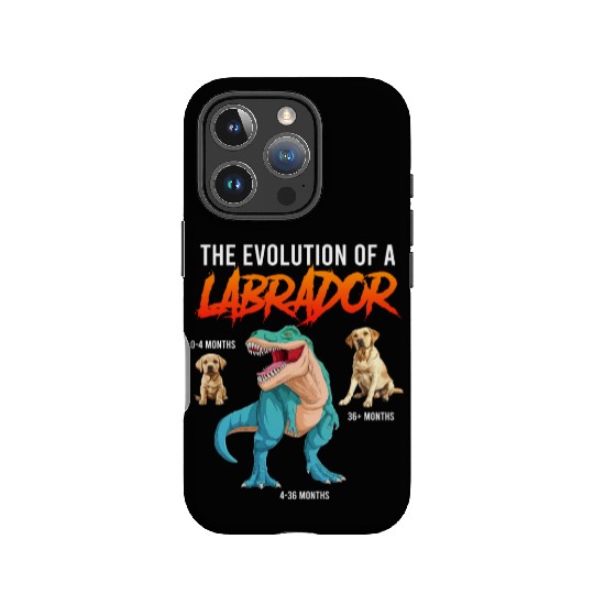 Labrador Lover THE EVOLUTION OF A LABRADOR Dino IPhone Cases