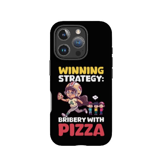 Football Mom Winning Strategy: Bribery with Pizza IPhone Cases