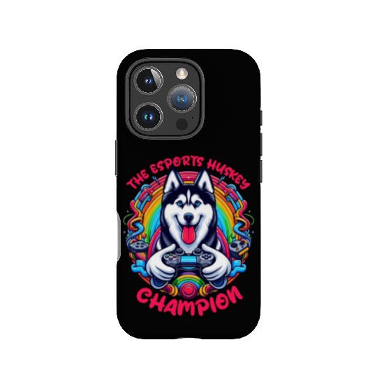 Power Play Pup - The Esports Husky Champion IPhone Cases