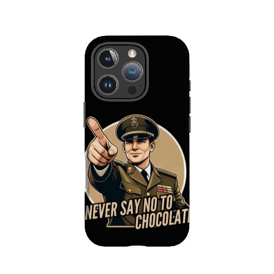 Never say no to chocolate IPhone Cases