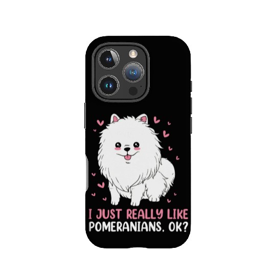 I Just Really Like Dogs Cute Pomeranian IPhone Cases