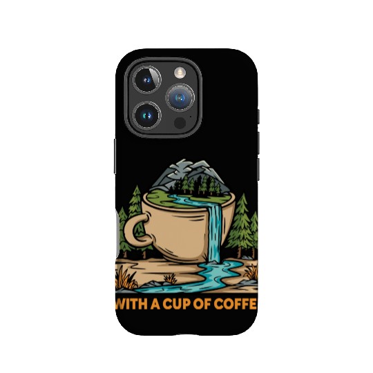 coffe n nature mountains Classic IPhone Cases
