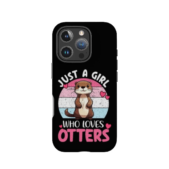 Cute Otter Lover Quotes Animal Womens Kids Otter IPhone Cases
