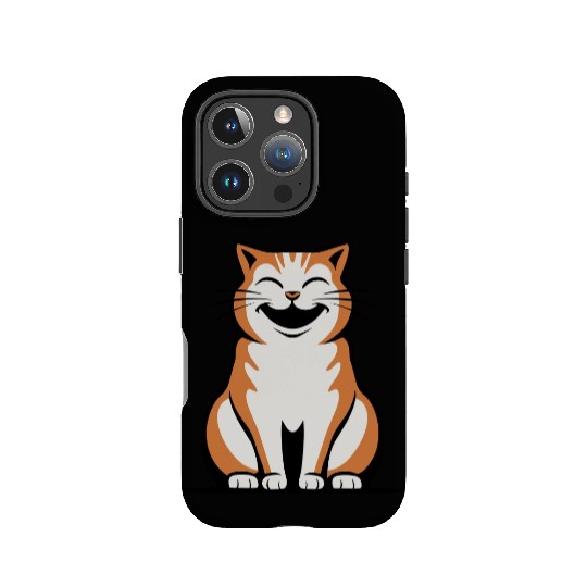 Happy Orange Tabby Vector 3 Colors IPhone Cases