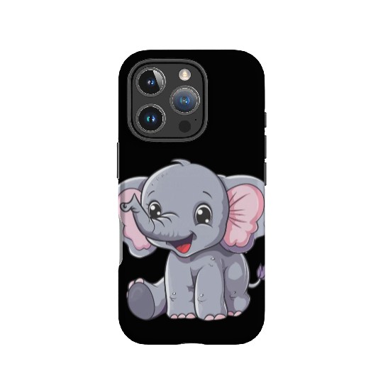 Adorable Baby Elephant Joyful Smile IPhone Cases