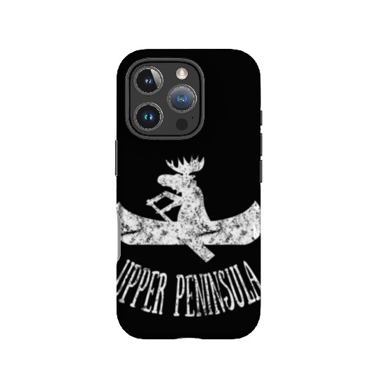 Yooper Moose Upper Peninsula Moose Canoe IPhone Cases