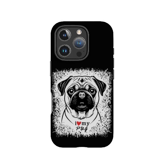 I Love My Pug IPhone Cases