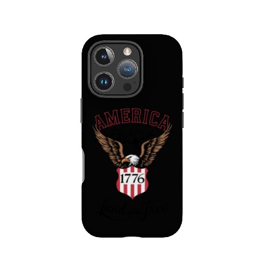 Independence Day Art 4 July Eagle Land of the Free IPhone Cases