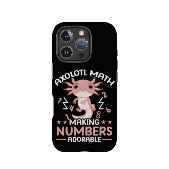 Axolotl Math Teacher Mexican Salamander Amphibian IPhone Cases