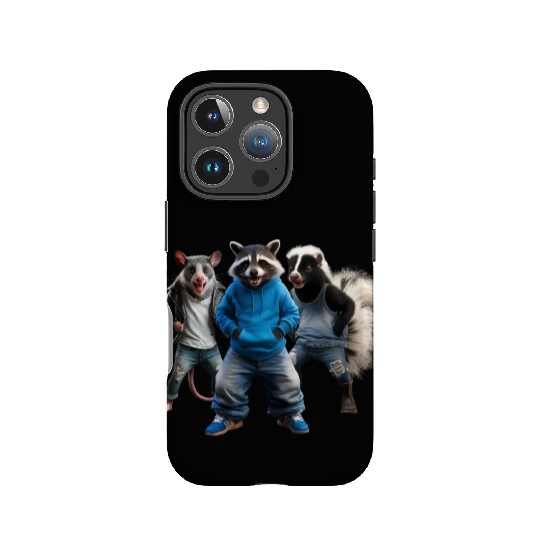 STREET CATS, RACCOON POSSUM SKUNK IPhone Cases